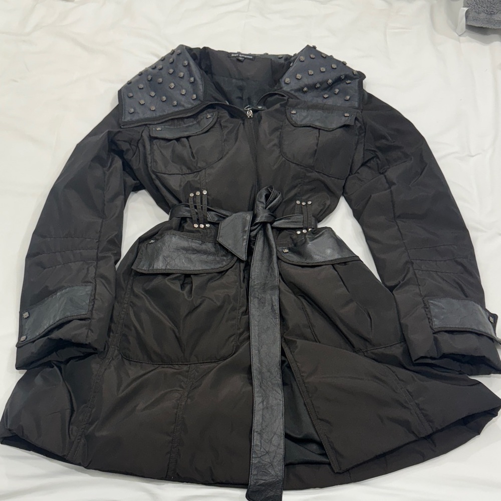 Studded Black / Brown Women's Jacket